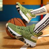 Men Basketball Shoeses Men's Outdoor Basketball Boots Mesh Breathable Sneakers Men's Large Size