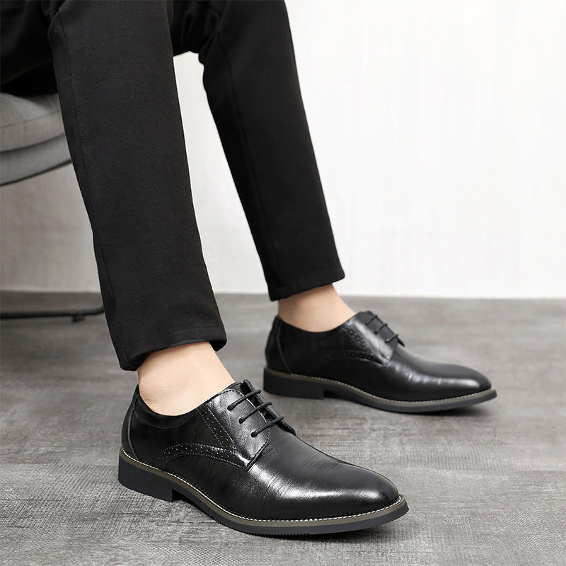 Men's Dress Shoes Classic Leather Oxfords Casual Cushioned Loafer Wedding Bride