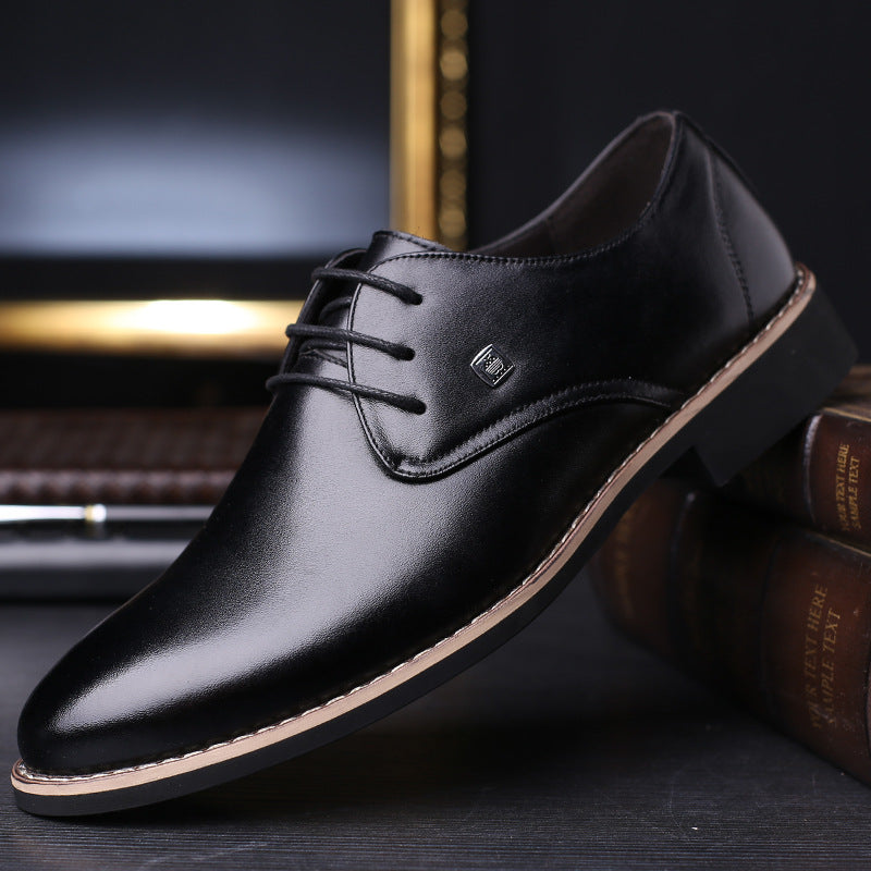 Men's Dress Shoes Classic Leather Oxfords Casual Cushioned Loafer Men's Business Leather Shoes Fashion Casual Leather Shoes Comfortable Shoes