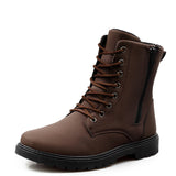 Men's Boots Work Boot Men Casual Hiking Boots Autumn Trendy Workwear Mid-Top Short Work Shoes