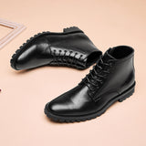 Men's Boots Work Boot Men Casual Hiking Boots Dress Shoes Classic Leather Oxfords Casual Cushioned Loafer Fall Winter Men Retro Workwear Shoes