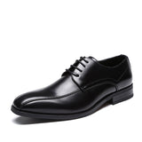Men's Dress Shoes Classic Leather Oxfords Casual Cushioned Loafer Leather Shoes Men's Gentleman Formal Wear Business Casual