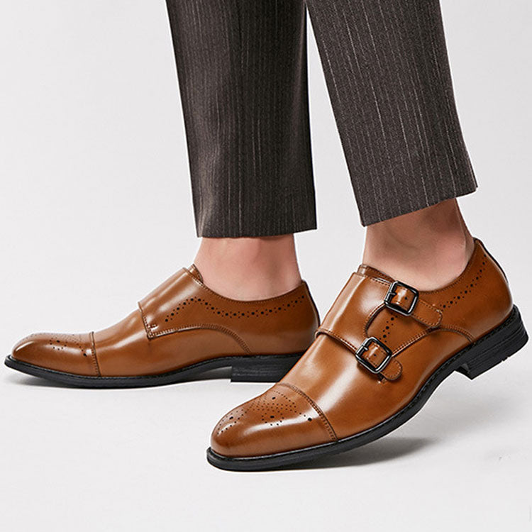 Men's Dress Shoes Classic Leather Oxfords Casual Cushioned Loafer Business Casual Leather Shoes Casual Shoes Men's Shoes