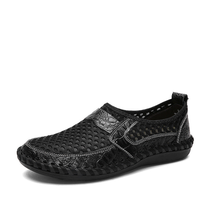 Men's Loafers Relaxedfit Slipon Loafer Men Shoes Men Casual Mesh Shoes plus Size