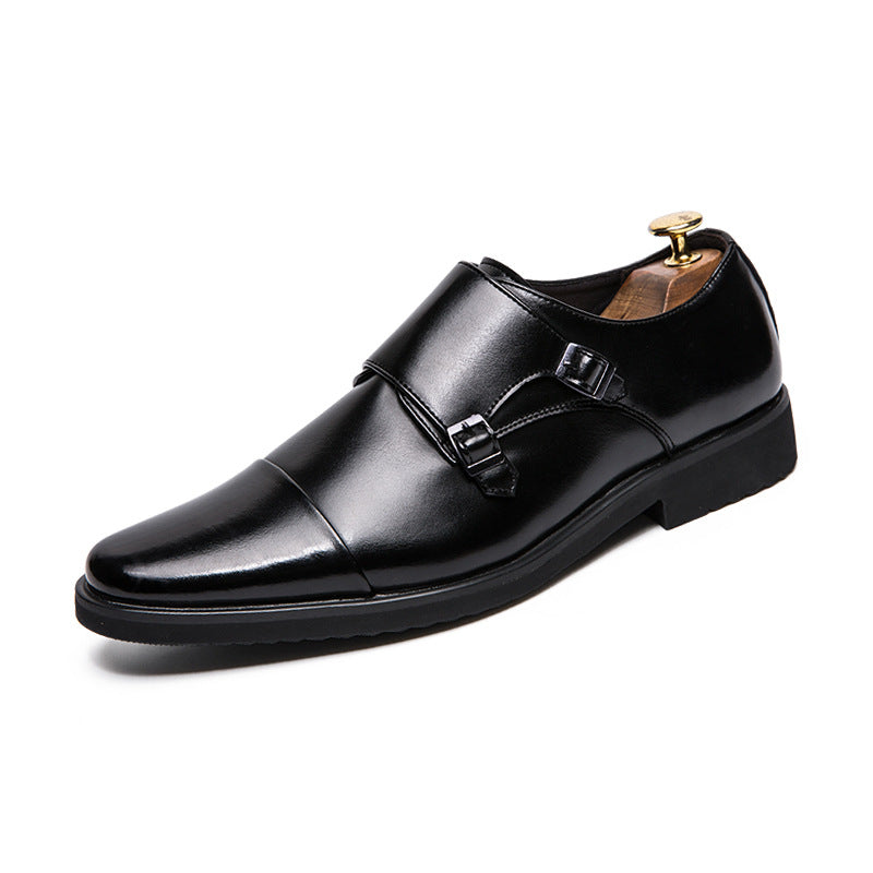 Men's Dress Shoes Classic Leather Oxfords Casual Cushioned Loafer Men Casual Trend Retro Shoes