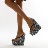 Platform Heels for Women Fashion Wedge Non-Slip Platform Open Toe Casual High Heel