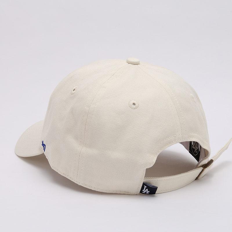 Dodgers and Yankees Baseball Cap 47brand Baseball Cap Women's Embroidered Beige Casual Hat Thin