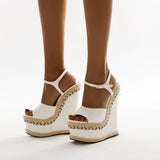 Platform Heels for Women Summer High Heel Thick Bottom Platform Heel Sandals