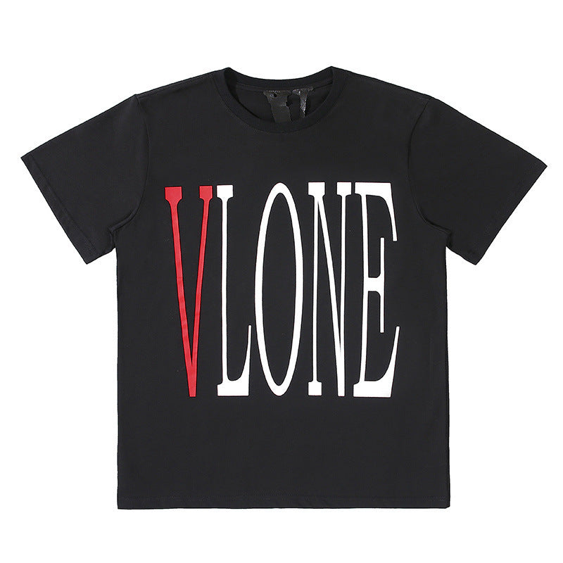 Vlone T Shirt Men'S And Women'S V Couple Wear Men'S And Women'S Round Neck Tee Short Sleeve T-Shirt