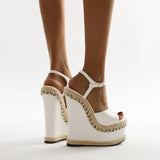 Platform Heels for Women Summer High Heel Thick Bottom Platform Heel Sandals