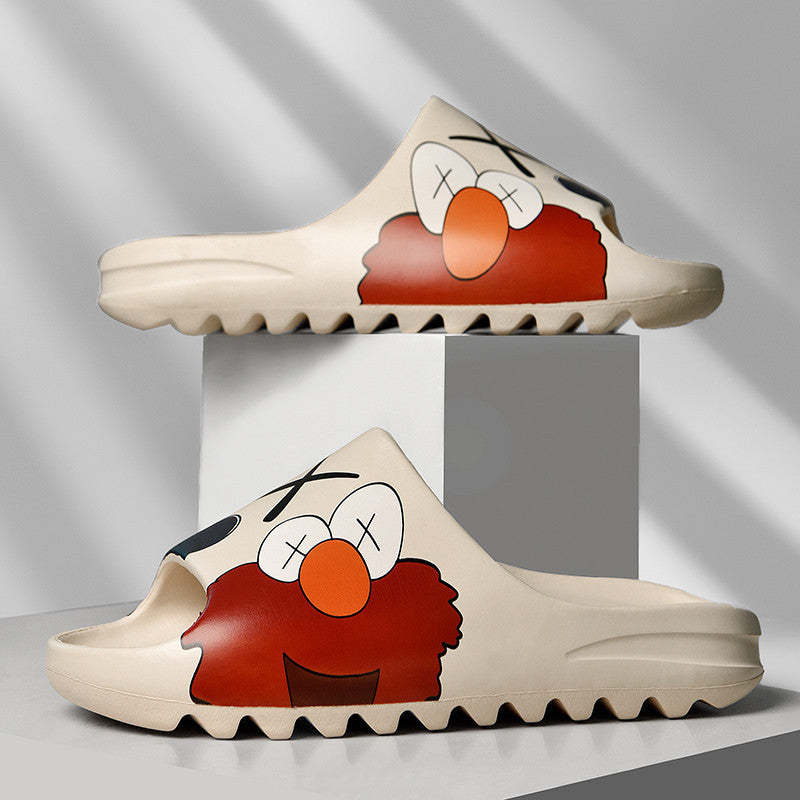 Mens Slide Summer Slippers Men'S Sesame Street Beach Men'S Slippers