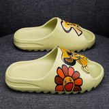 Mens Slide Summer Slippers Men'S Sesame Street Beach Men'S Slippers