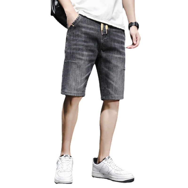 Men Jorts Denim Shorts Men's Summer Wide Loose Summer Shorts