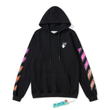 off White Hoodie Chalk Arrow Hooded Sweater Baggy Coat