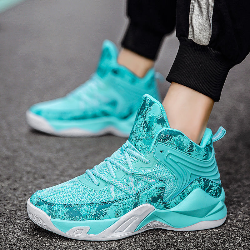 Men Basketball Shoeses High-Top Men Basketball Shoeses Men's Breathable Sneakers Solid Color Trendy Fashion Sneakers