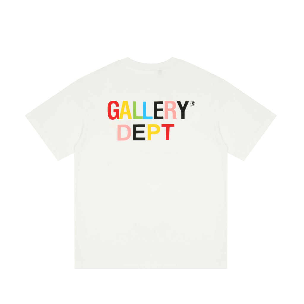 Gallery Dept T Shitrs Vintage Color Print plus Size Short Sleeve