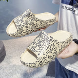 Mens Slide Summer Couples Sandals Plus Size Platform Beach Shoes