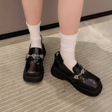 Platform Heels for Women Spring and Autumn Platform Detachable Chain Sandals for Women
