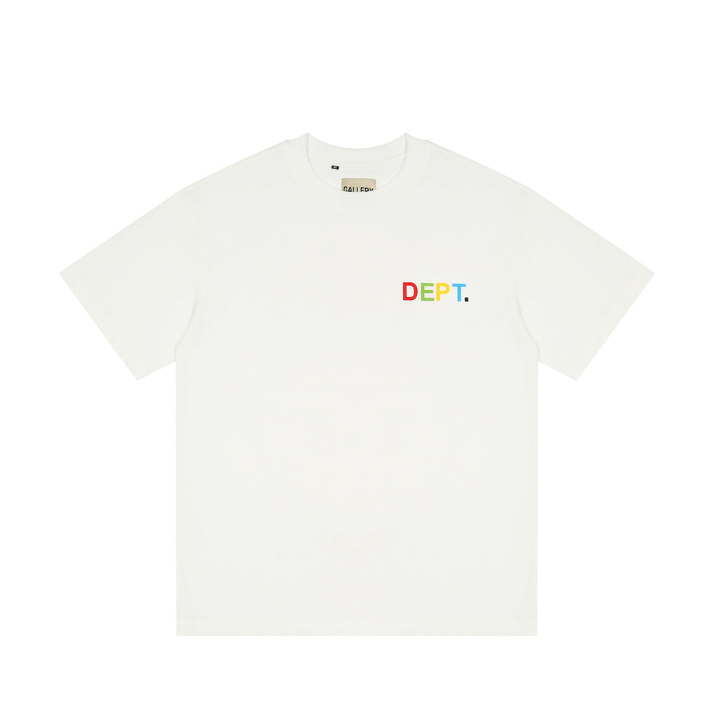 Gallery Dept T Shitrs Vintage Color Print plus Size Short Sleeve