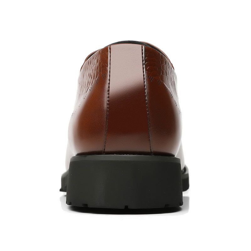 Men's Dress Shoes Classic Leather Oxfords Casual Cushioned Loafer Men wedding shoes