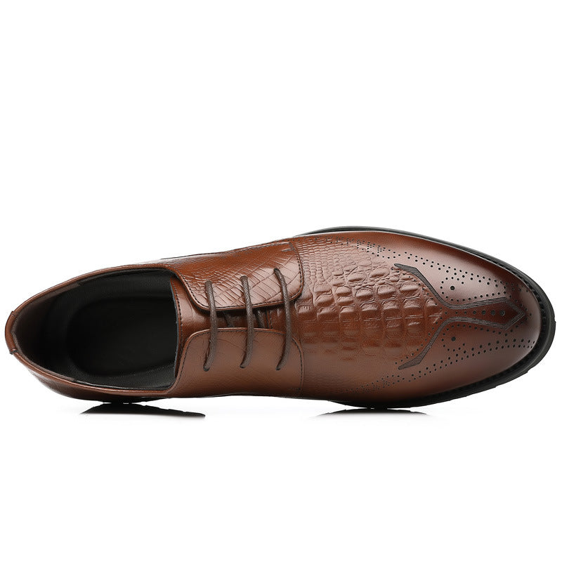 Men's Dress Shoes Classic Leather Oxfords Casual Cushioned Loafer Men wedding shoes