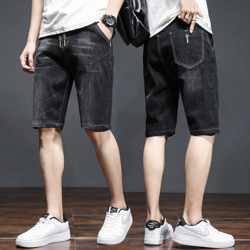 Men Jorts Denim Shorts Men's Summer Wide Loose Summer Shorts