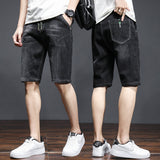 Men Jorts Denim Shorts Men's Summer Wide Loose Summer Shorts