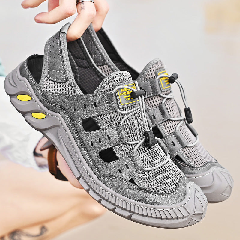 Tactical Trekking Sandals Summer Sandals Men's Sandals Dual-Use Hollowed Leisure Beach Shoes