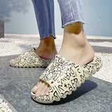 Mens Slide Summer Couples Sandals Plus Size Platform Beach Shoes