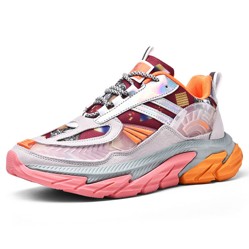 Men Basketball Shoeses Spring Platform Dad Shoes Breathable Men's Travel Shoes Leisure Sports