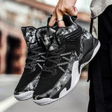 Men Basketball Shoeses High-Top Men Basketball Shoeses Men's Breathable Sneakers Solid Color Trendy Fashion Sneakers