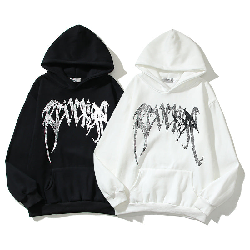 Revenge Hoodie Demon Angel Print Hoodie