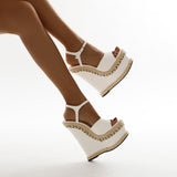 Platform Heels for Women Summer High Heel Thick Bottom Platform Heel Sandals