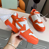Off White Shoes Sneakers Leather White Shoes Casual Pumps Men And Women Couple Sneakers