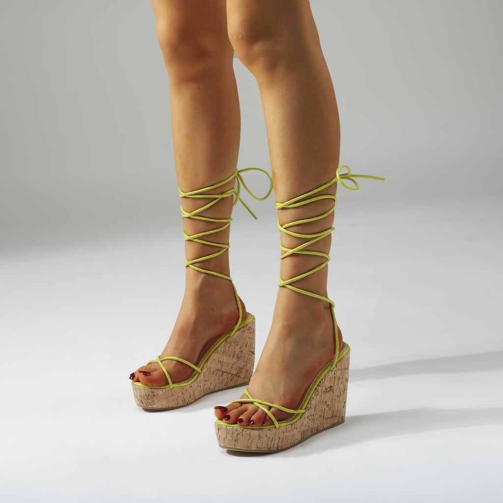 Platform Heels for Women Summer Thick-Soled Stiletto Peep Toe Sandals
