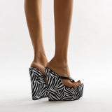 Platform Heels for Women Fashion Wedge Non-Slip Platform Open Toe Casual High Heel