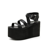 Platform Heels for Women Summer Open Toe Thin Strap High Heel Chunky Heel Sandals