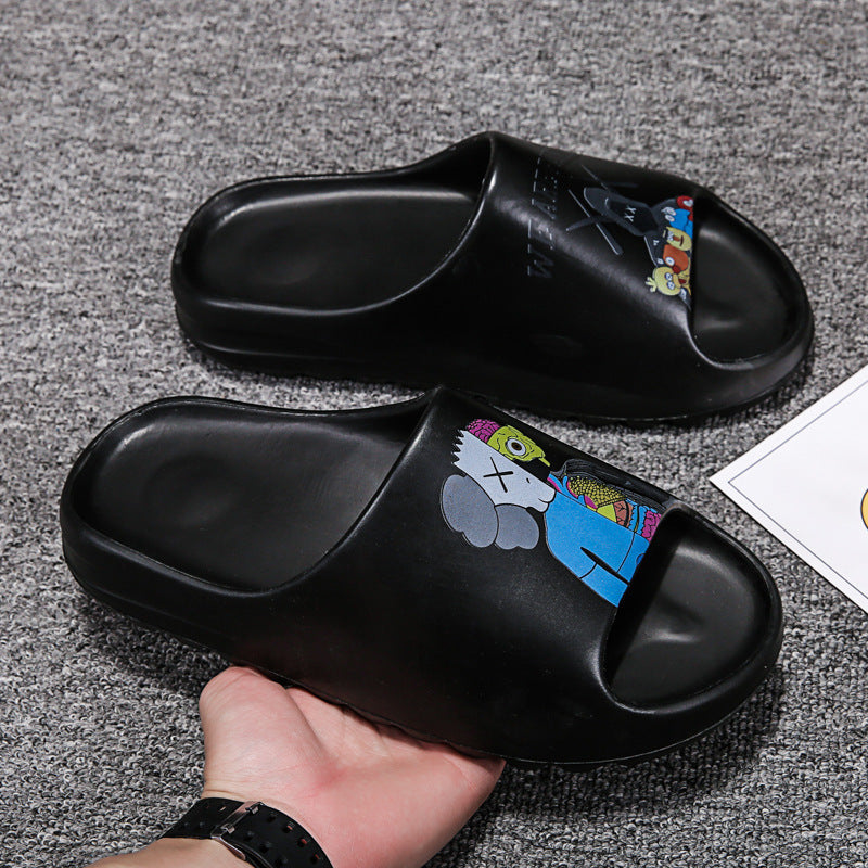 Mens Slide Summer Slippers Men'S Sesame Street Beach Men'S Slippers