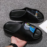 Mens Slide Summer Slippers Men'S Sesame Street Beach Men'S Slippers