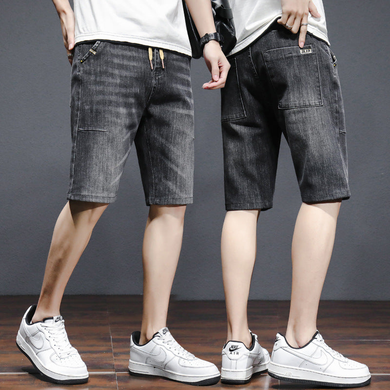 Men Jorts Denim Shorts Men's Summer Wide Loose Summer Shorts