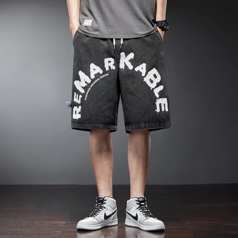 Men Jorts Summer Men's Jeans Shorts Loose Casual