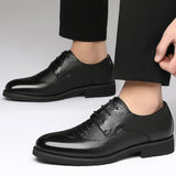 Men's Dress Shoes Classic Leather Oxfords Casual Cushioned Loafer Men wedding shoes