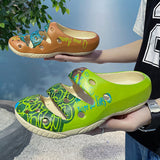 Mens Slide Summer Slippers Men'S Coconut Printed Slippers