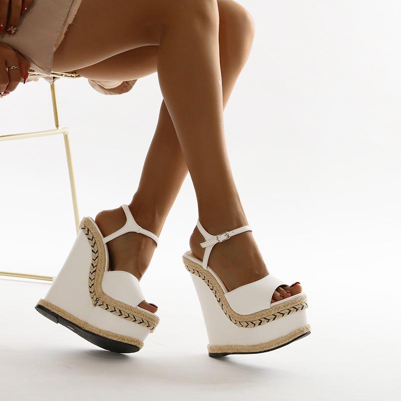 Platform Heels for Women Summer High Heel Thick Bottom Platform Heel Sandals