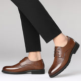 Men's Dress Shoes Classic Leather Oxfords Casual Cushioned Loafer Men wedding shoes