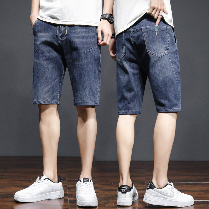 Men Jorts Denim Shorts Men's Summer Wide Loose Summer Shorts