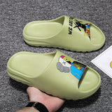 Mens Slide Summer Slippers Men'S Sesame Street Beach Men'S Slippers