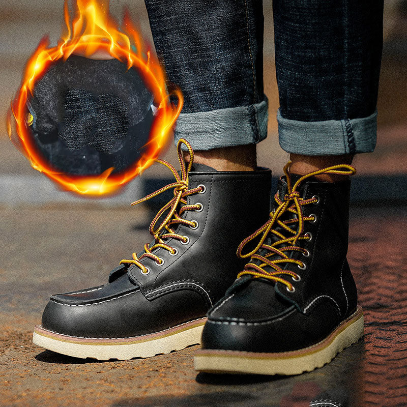 Men's Boots Work Boot Men Casual Hiking Boots Dr. Martens Boots Men's High-Top Retro Trendy Autumn and Winter