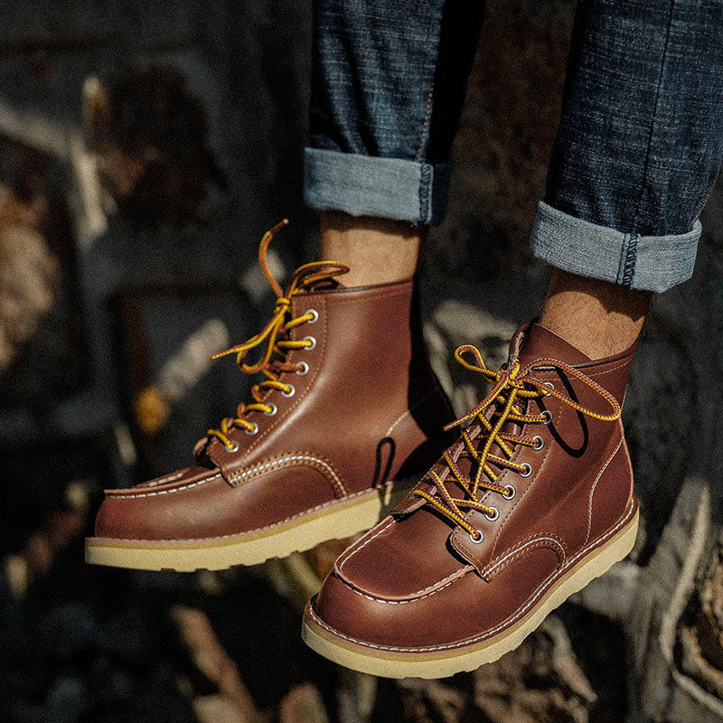 Men's Boots Work Boot Men Casual Hiking Boots Dr. Martens Boots Men's High-Top Retro Trendy Autumn and Winter