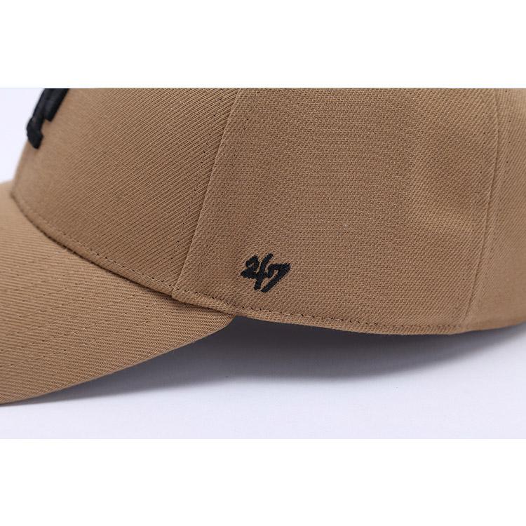 Dodgers and Yankees Baseball Cap 47brand Baseball Hat Men's Embroidered La Peaked Cap Khaki Casual Hat